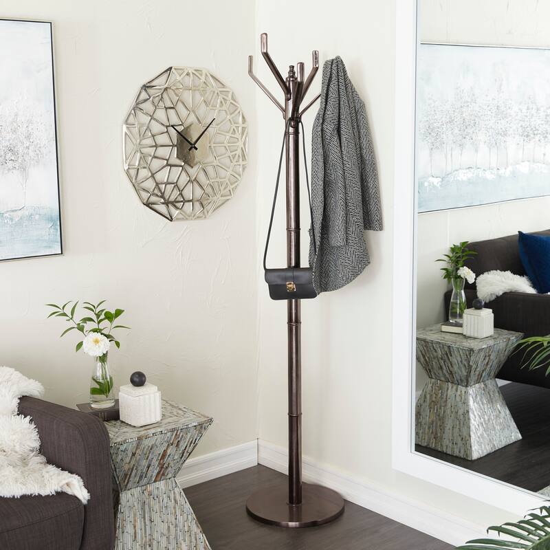 Aluminum Metal Coat Rack - Gold, Silver or Black - Roche River Decor