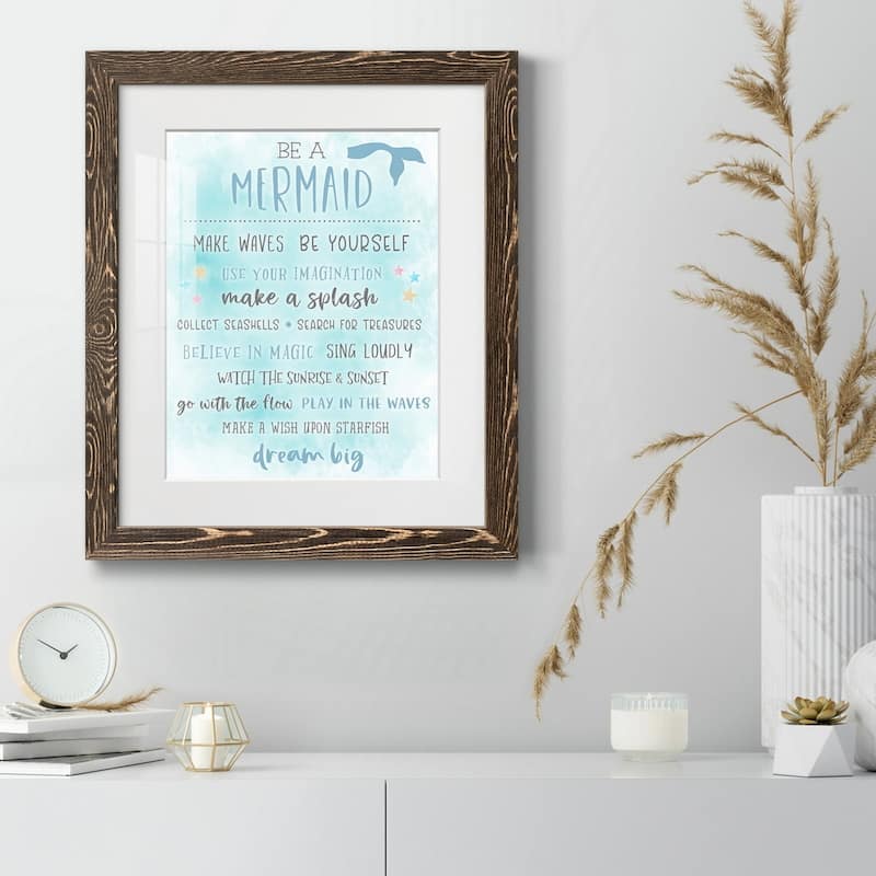 Be a Mermaid-Premium Framed Print - Ready to Hang