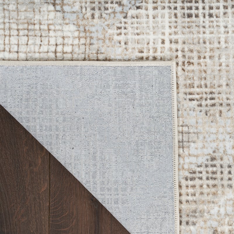Inspire Me! Home Décor Iliana Indoor only Grey Abstract Area Rug