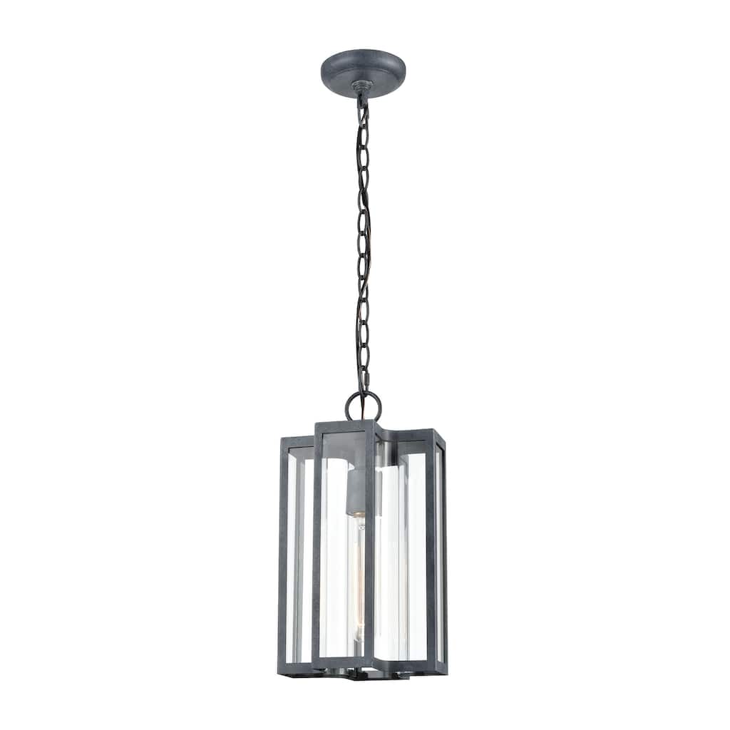Atlas Lighting Bianca Seeded Glass Outdoor Pendant - 8 inch Wide