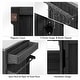 preview thumbnail 12 of 18, 66.5" Outdoor Kitchen Island for Big Green Egg Grills, Solid Wood Grill Cart with Stainless Steel Top