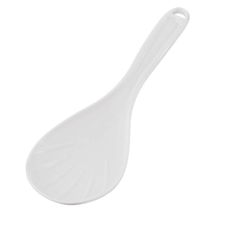 Plastic Meal Kitchenware Padele Rice Scoop White - 7.7'' x 2.8'' x 0.8'' (L*W*T))