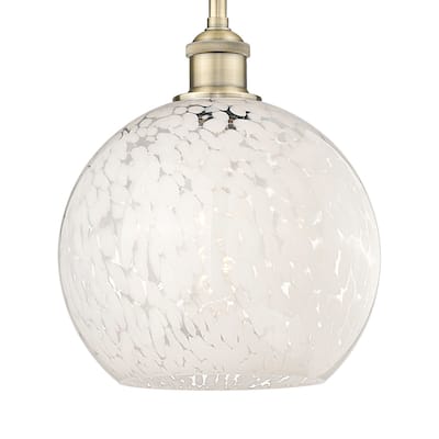 Innovations Lighting 616-1S 11 10 White Mouchette Pendant White