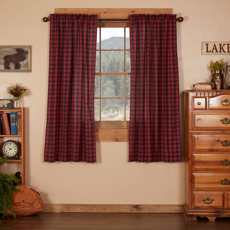 Cumberland Short Panel Set of 2 63x36 - Short Panel 63x36 - Short Panel 63x36 - 63 Inches - Chili Pepper/Caviar