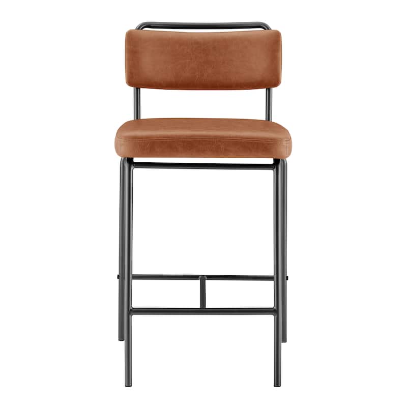 NPD Furniture Zander Faux Leather Counter Stool (Set of 4)