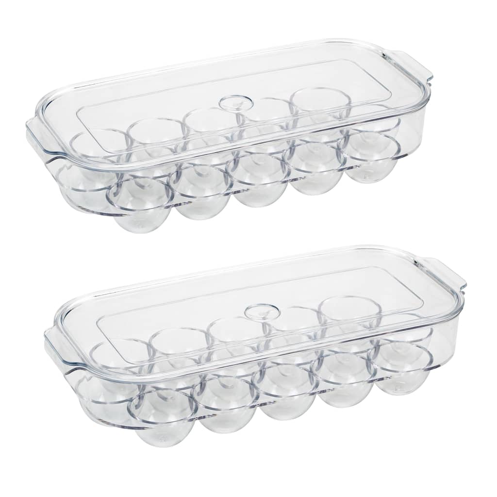 Kitchen Details 2 Pack 16 Compartment Egg Holder - 2 Pack