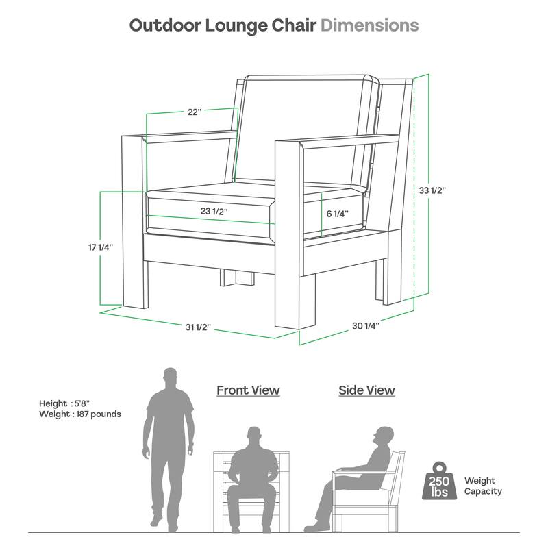 Cambridge Casual Logan 4-Piece Outdoor Conversation Set with Sunbrella Cushion