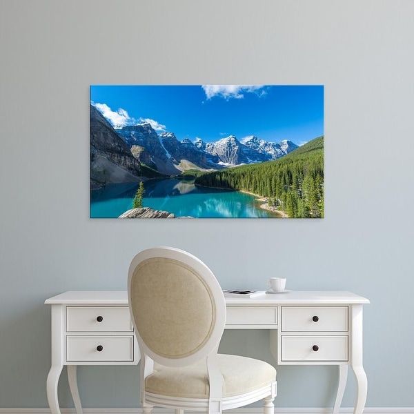 Easy Art Prints Panoramic Images's 'Moraine Lake, Banff National Park, Canadian Rockies, Alberta, Canada' Canvas Art