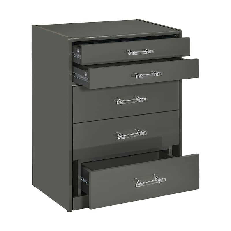 3 Drawers Makeup Vanity Set with Stool