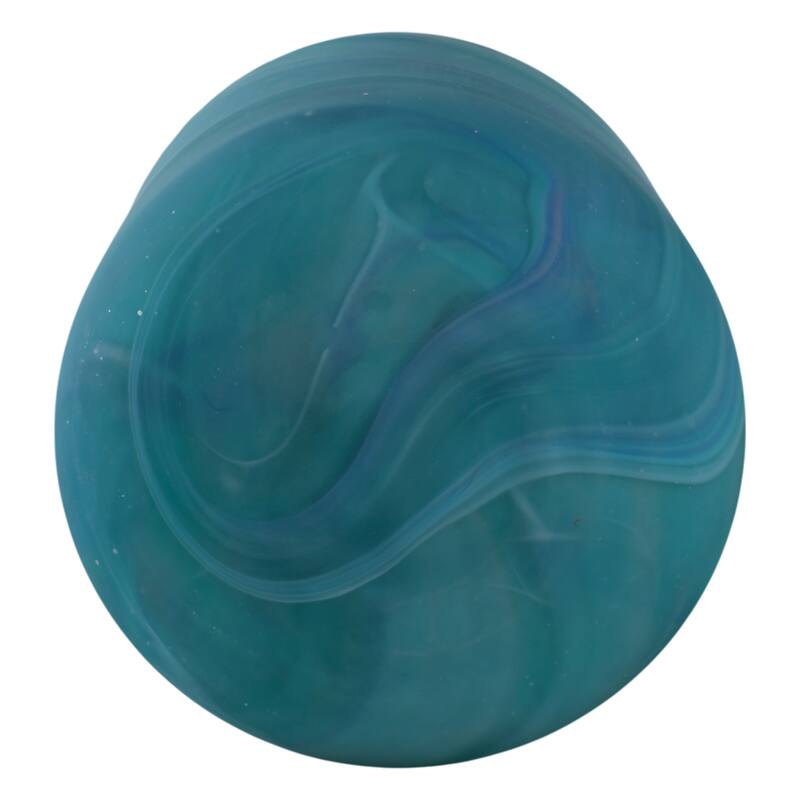 Glass Vase Modern Swirled Flower Pattern Coastal Inspired Tall Accent