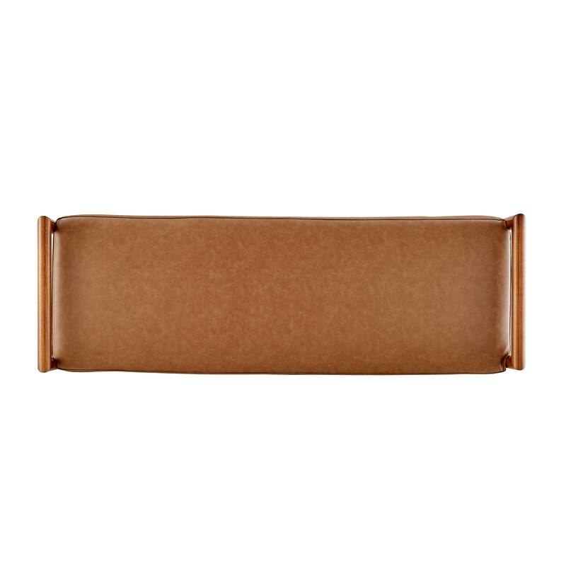 NPD Furniture William Faux Leather Bench