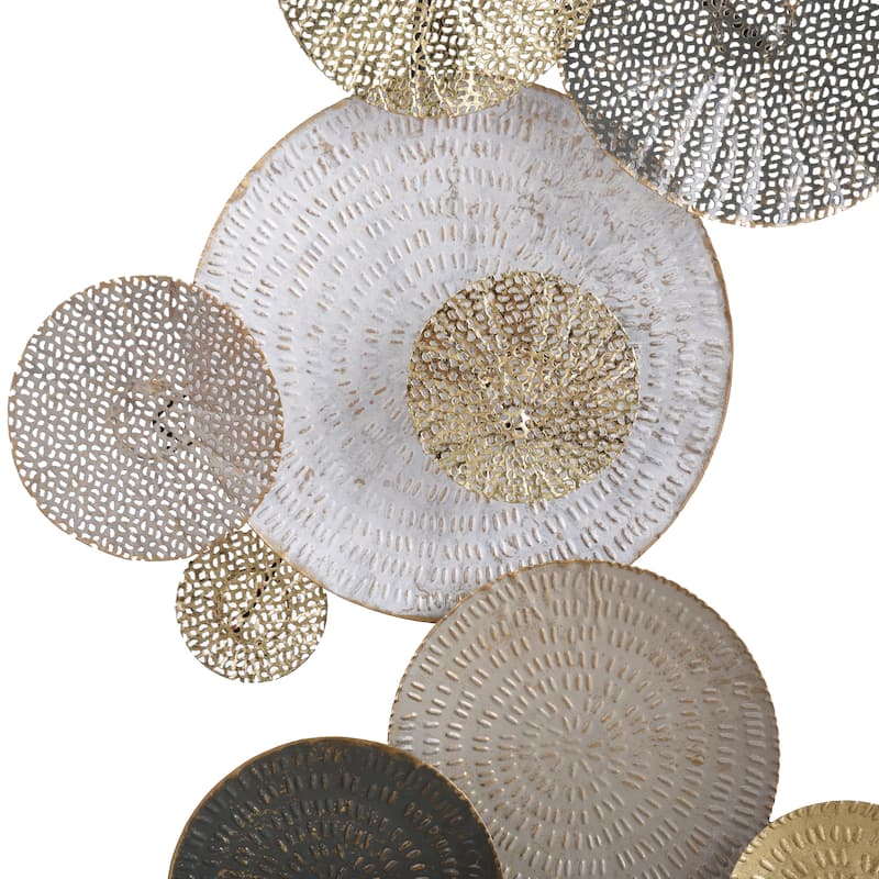 StyleCraft Lazer Cut Lillies - Metal Wall Art - Multi-Color Finish