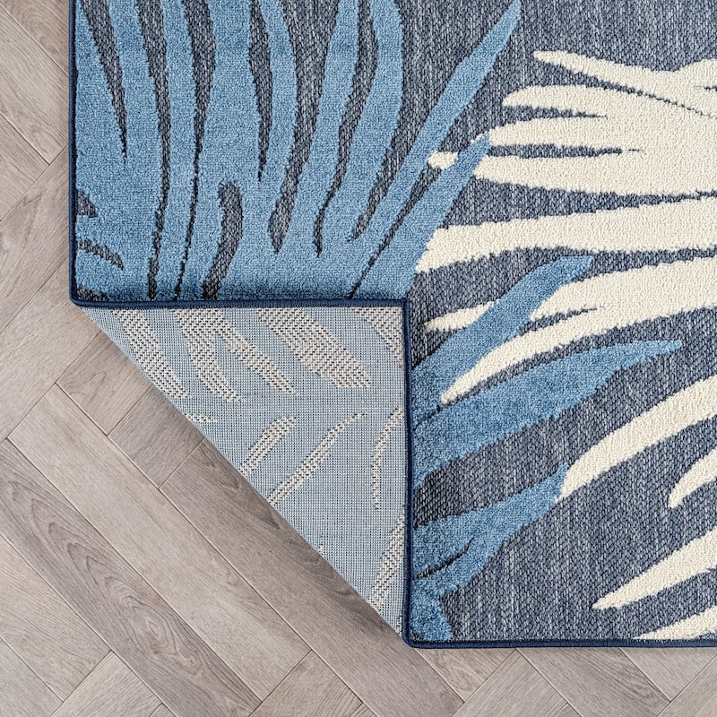 World Rug Gallery Tropical Floral Indoor/Outdoor Area Rug