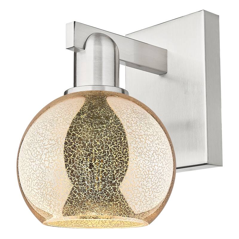 Innovations Lighting 716-1W-10-6 Athens Sconce Athens 10" Tall Wall - Brushed Satin Nickel / Mercury