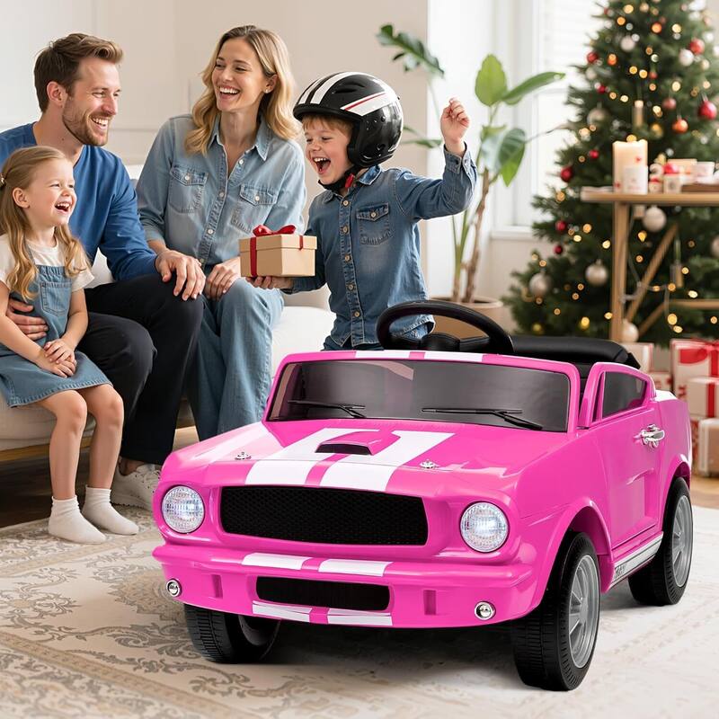 12v Electric Vehicle Licensed Shelby GT350 Ride on Car Toy for Kids Best Gifts