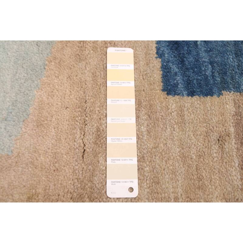 ECARPETGALLERY Hand-knotted Peshawar Ziegler Light Khaki Wool Rug - 4'10 x 6'9