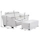 preview thumbnail 3 of 6, Children Sofa 2 Seat Armrest Chair Lounge with Footstool