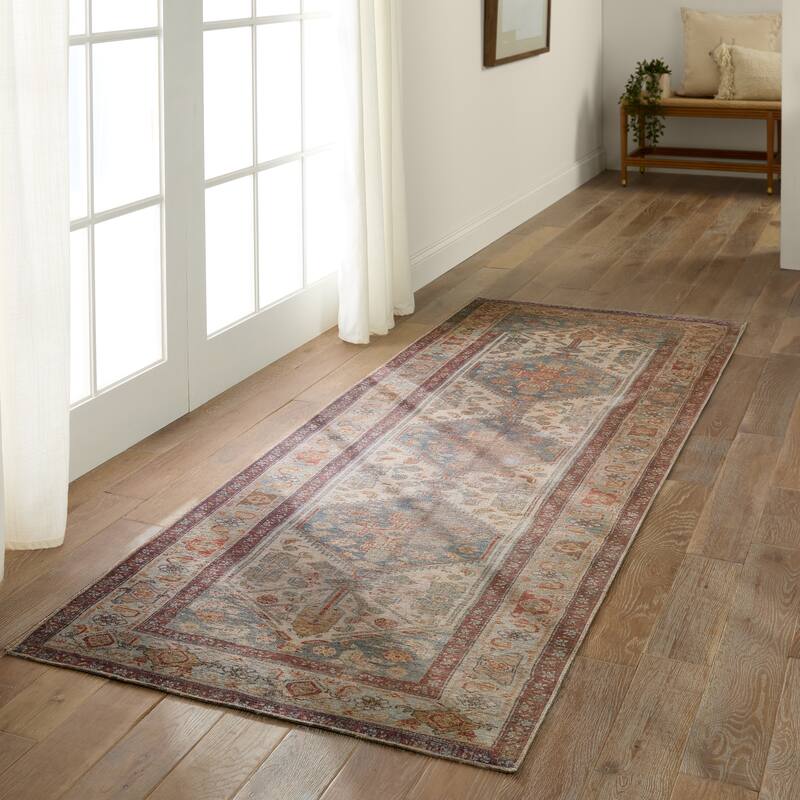 Arkansas Machine Washable Medallion Area Rug