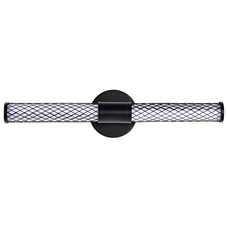 Kingsport 20 Inch LED Vanity Matte Black Acrylic Lens