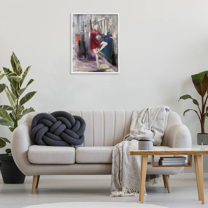 Stupell Ballet on City Street Framed Giclee Art Design By Lucille Lee