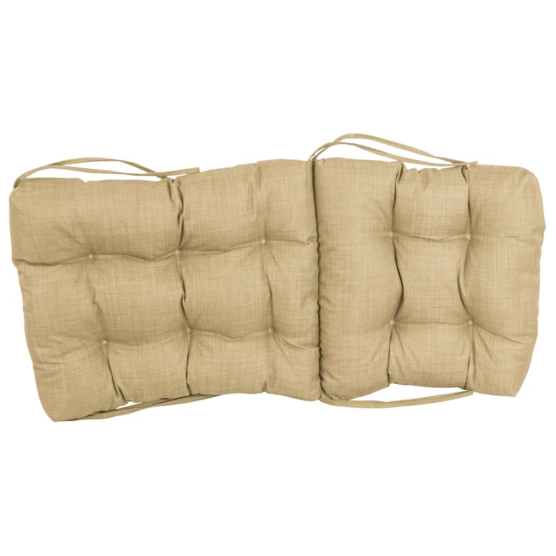 Multi-section Tufted Outdoor Seat/Back Chair Cushion (Multiple Sizes)