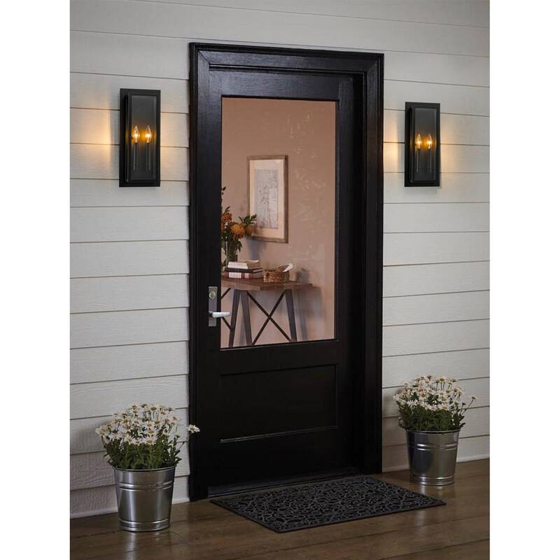 17.5" modern wall sconce with candelabra
