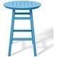 preview thumbnail 20 of 111, Polytrends Laguna Hdpe All Weather Outdoor Patio 35" Round Bar Table