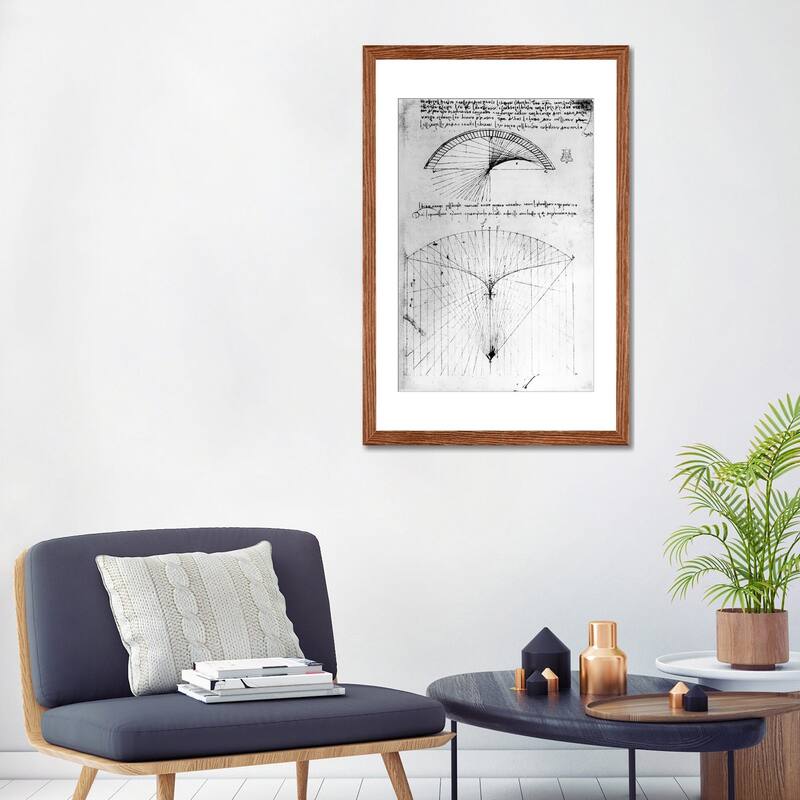 iCanvas "Studies of concave mirrors of constant and parabolic curvatures" by Leonardo da Vinci