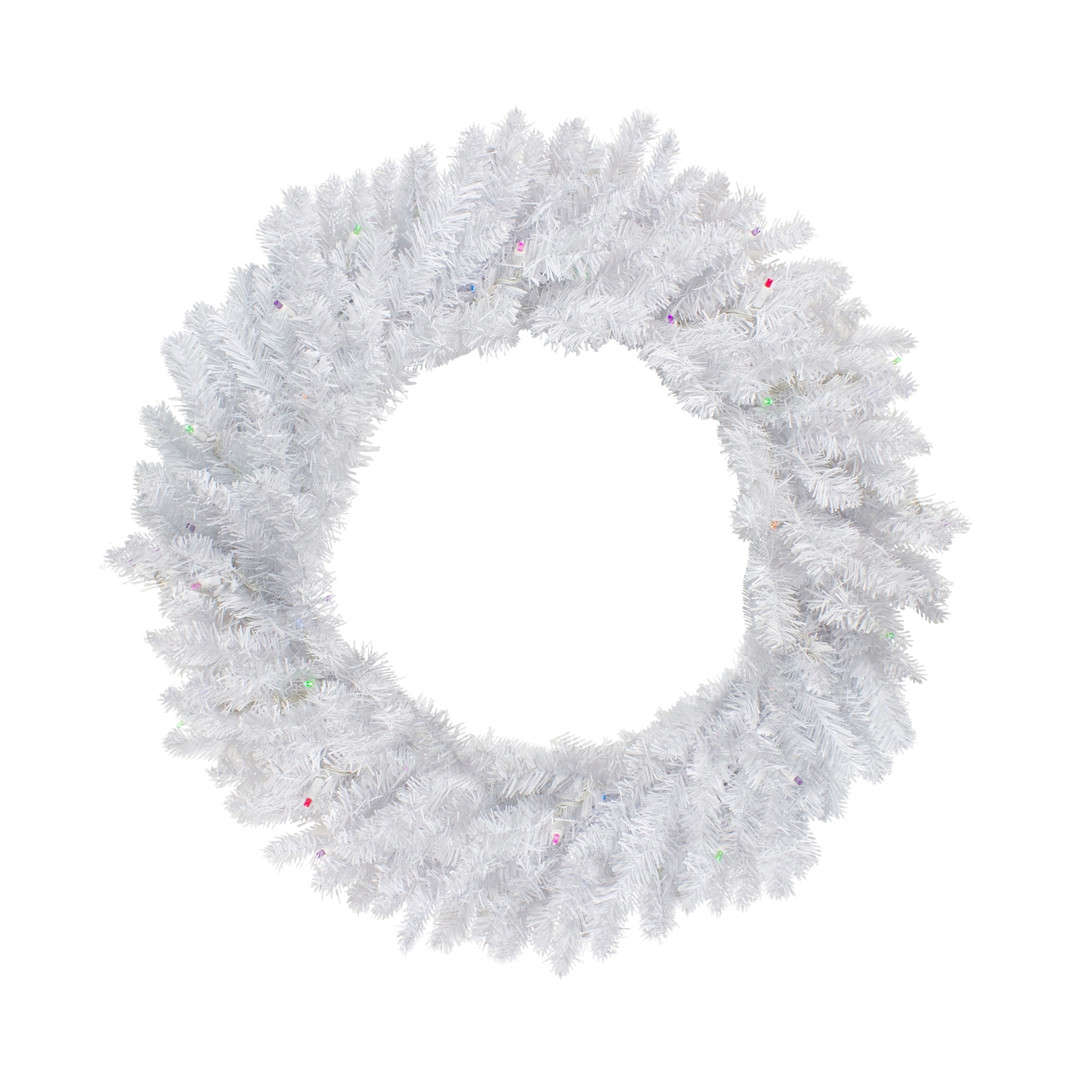Battery Operated Snow White Christmas Wreath 30