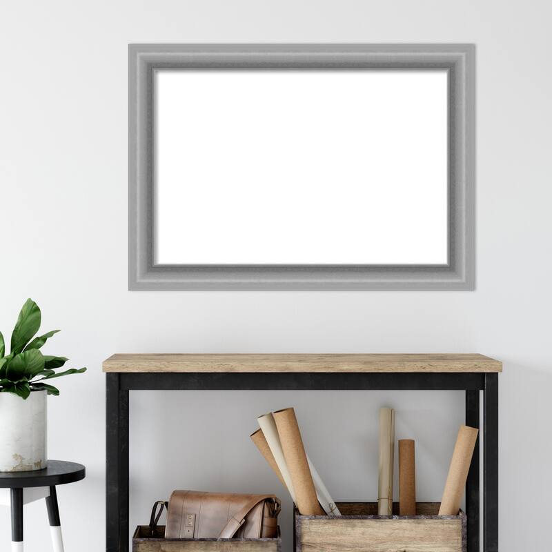 Amanti Art Peak Polished Nickel Framed Dry Erase Magnetic Board
