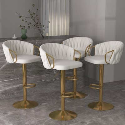 Modern Swivel Counter Height Bar Stools Adjustable Counter Stool With Backs