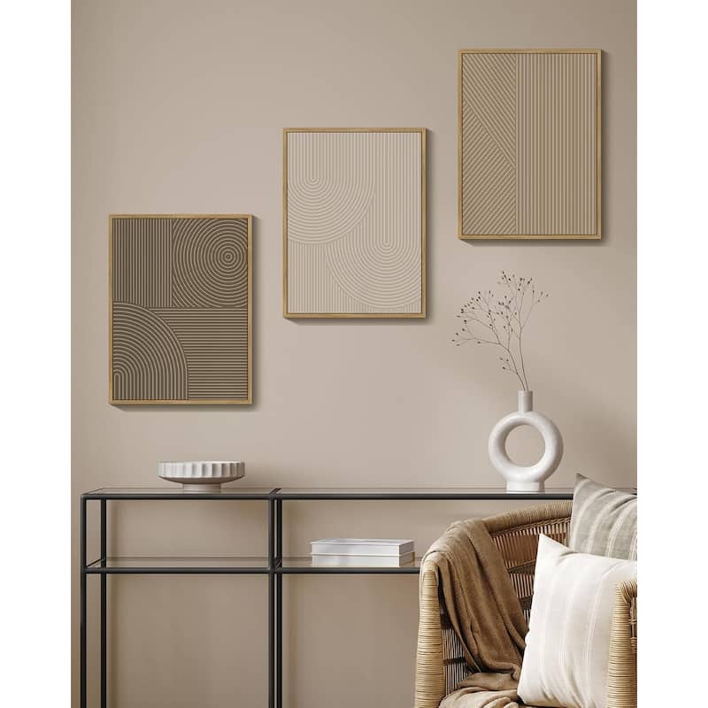 Wall Art Modern Boho Neutral Line Wall Decor Geometric Artwork