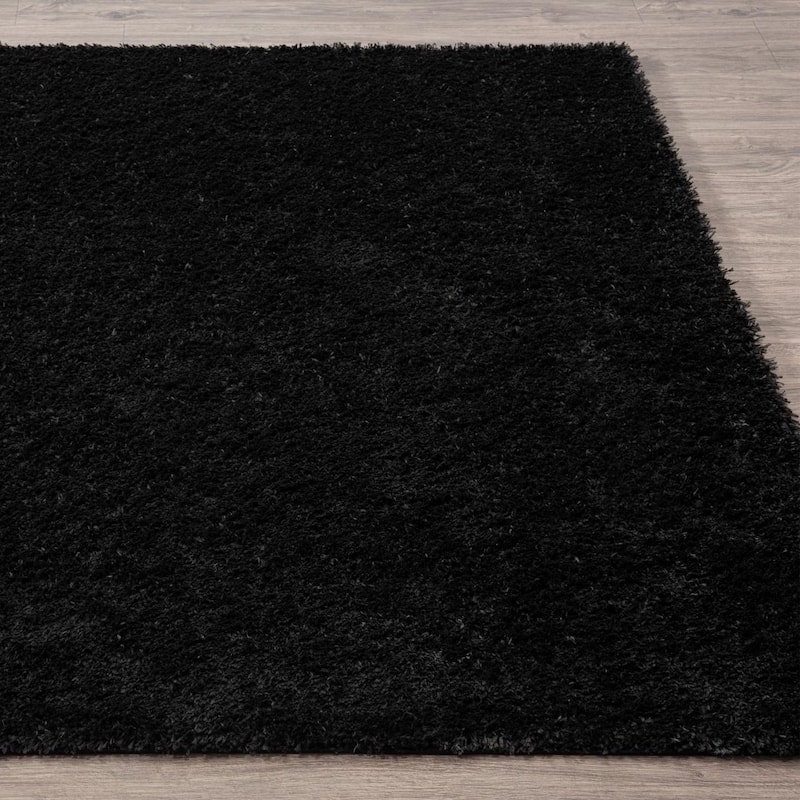 Luxe Weavers Solid Plush Shag Area Rug