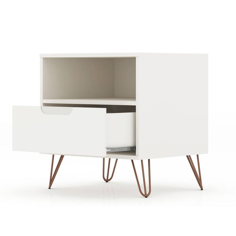 Carson Carrington Bandene Mid-century Modern 1-drawer Wood Nightstand