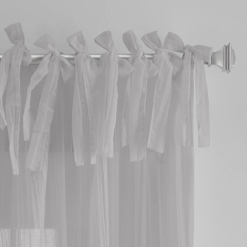 Elrene Jolie Tie-top Curtain Panel