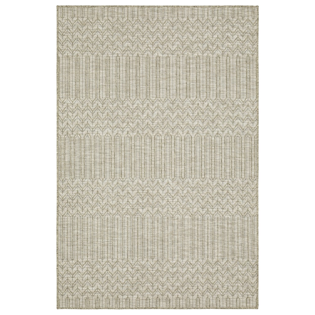 Soissons Beige Black Geometric Casual Area Rug