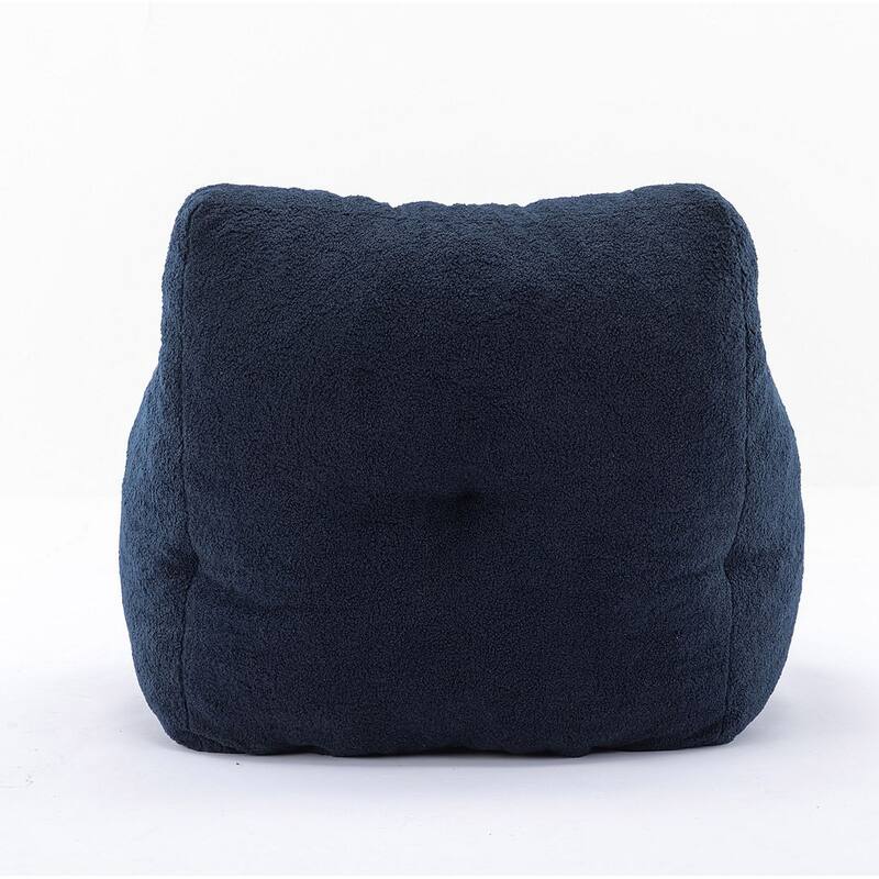 Soft Teddy Cloth Bean Bag Chair Tufted Foam Filling