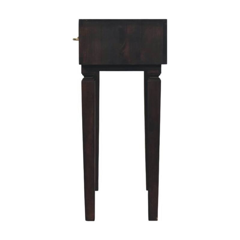 Artisan Furniture Solid Wood Arno Console Table, Black, 2-Drawers - N/A