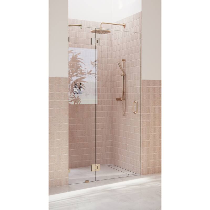 Glass Warehouse 78" x 41.75" Frameless Shower Door - Glass Hinge