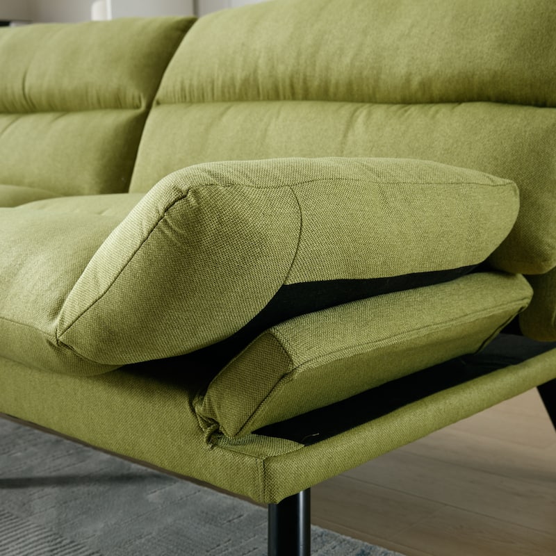 70" W Modern Convertible Folding Futon Couch Sofa Bed for Living Room,Dorm,Apartment,Bedroom