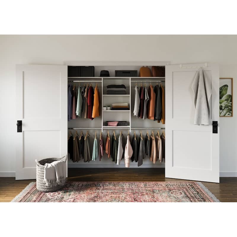 Easy Track 8 Ft. W. Hanging Plus Laminate Closet Kit
