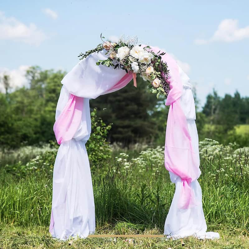 Metal Wedding Arch Backdrop Stand for Ceremony Birthday Party