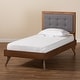 preview thumbnail 9 of 16, Alida Mid-Century Modern Twin Size Platform Bed