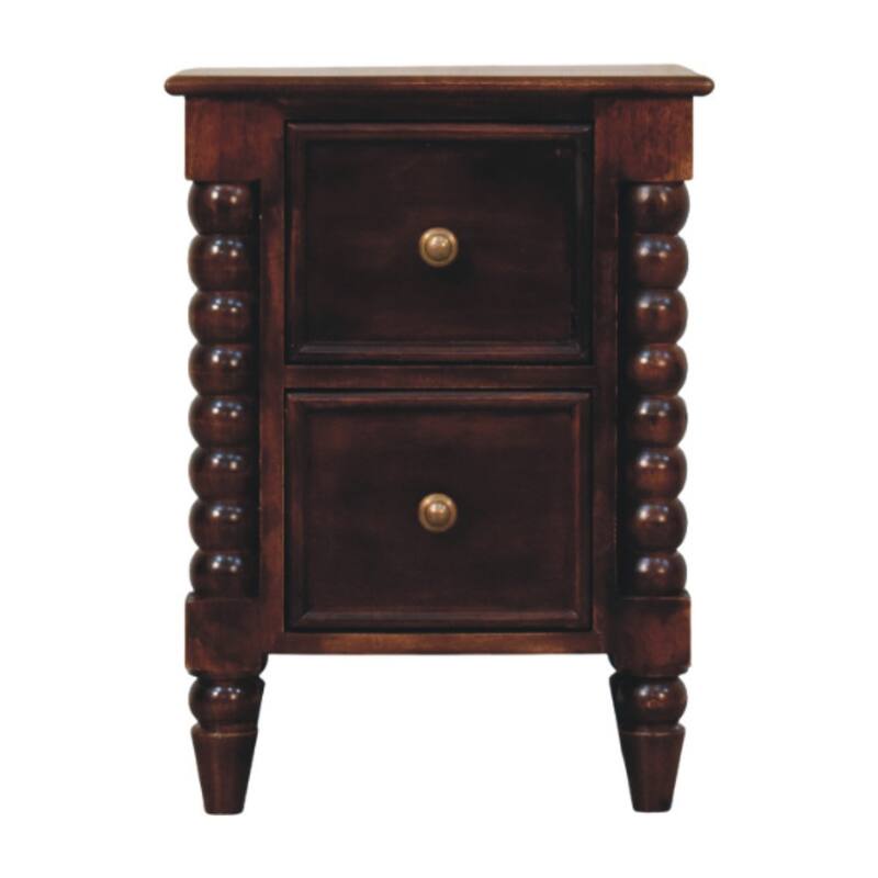 Artisan Furniture Solid WoodBexley Spindle Bedside Brown