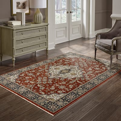 Style Haven Amelie Oriental Medallion Red/ Blue Indoor Area Rug