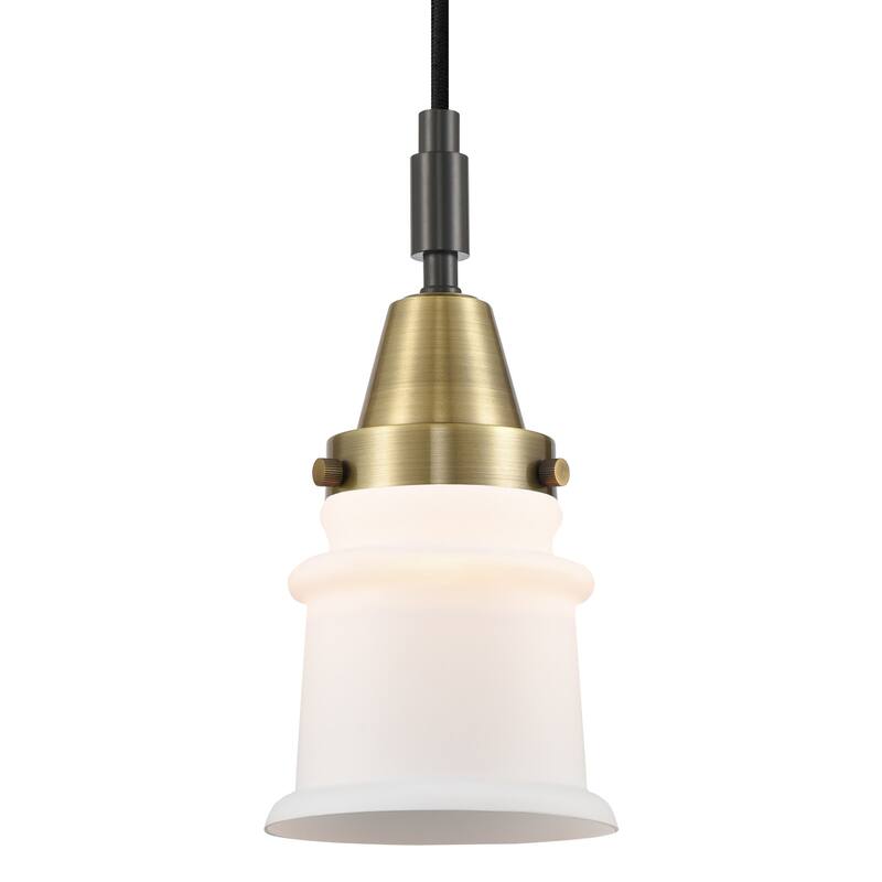 Innovations Lighting 447-1P-G181S Canton 5" Wide Mini Pendant with - Black Antique Brass
