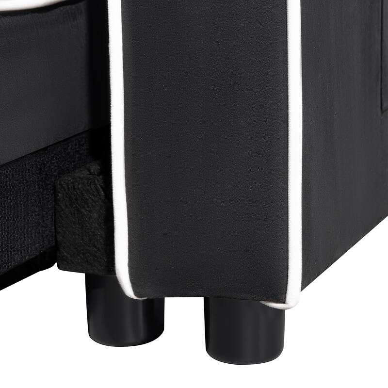 Modern Multifunctional Foldable Sofa Bed with Adjustable Backrest, Upgraded Suede Fabric, USB Port, Ashtray - 55" * 35" * 30"