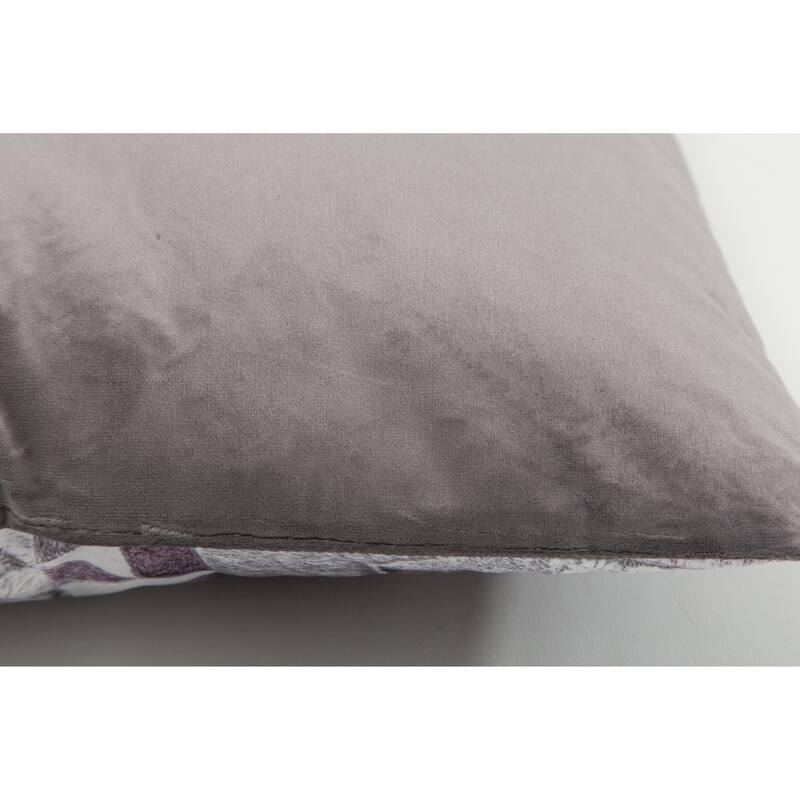 Capri Collection Patterned Faux Cowhide Printed Throw Pillow