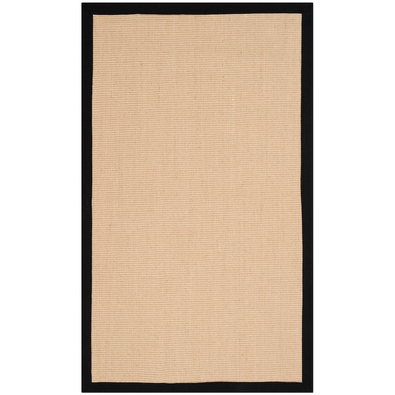 SAFAVIEH Natural Fiber Alleen Casual Border Sisal Rug - 2' x 3' - Beige/Black