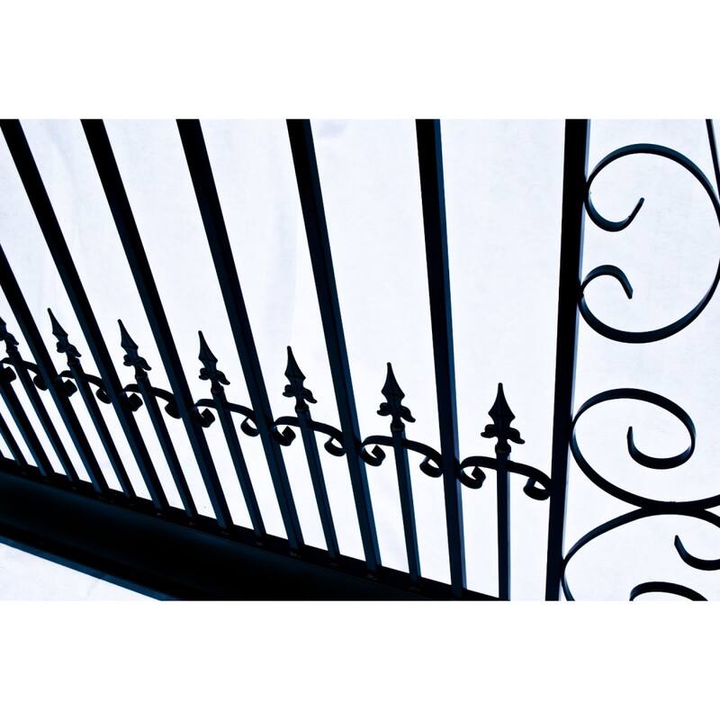 ALEKO Venice Style Steel Dual Driveway Gate 12 ft with Pedestrian Gate